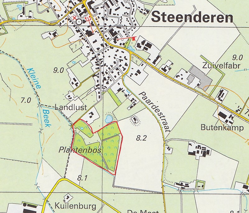 Steenderen - Plantenbos (kaart locatie)